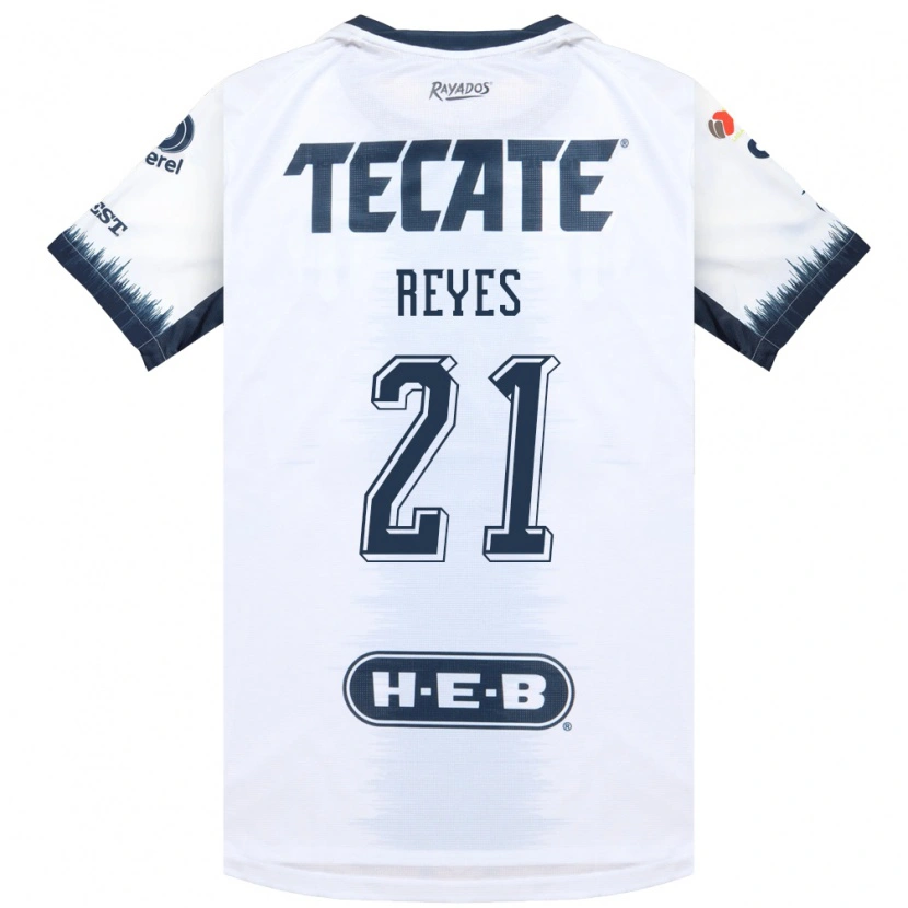 Danxen Enfant Maillot Luis Reyes #21 Blanc Bleu Encre Rouge Tenues Extérieur 2026/27 T-Shirt
