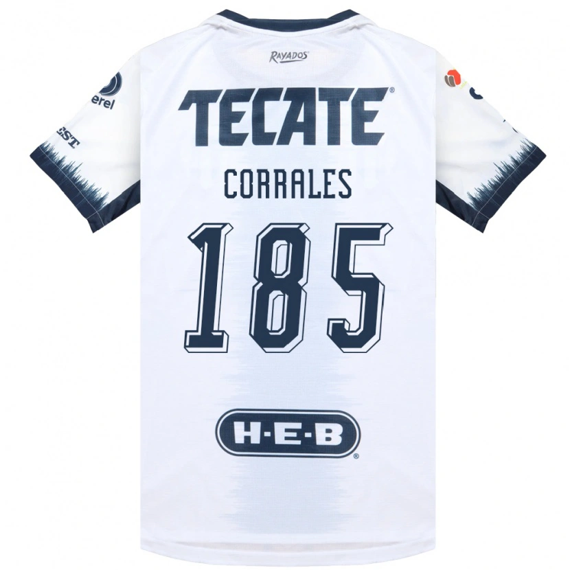 Danxen Enfant Maillot Ángel Corrales #185 Blanc Bleu Encre Rouge Tenues Extérieur 2026/27 T-Shirt