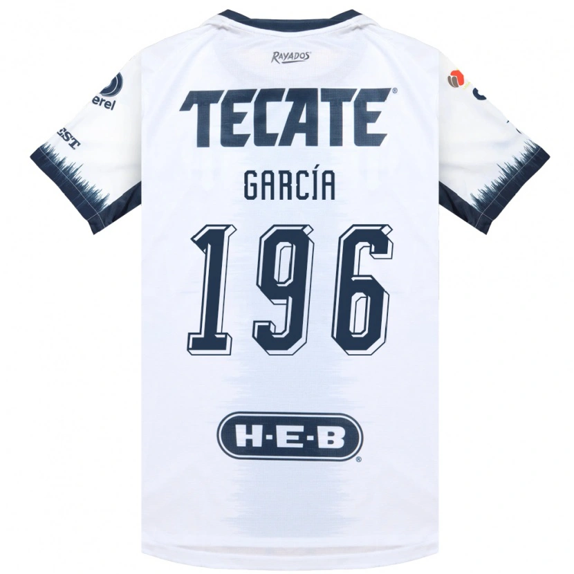 Danxen Enfant Maillot Diego García #196 Blanc Bleu Encre Rouge Tenues Extérieur 2026/27 T-Shirt