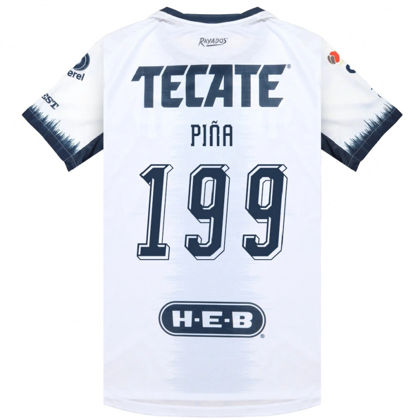 Danxen Enfant Maillot Ricardo Piña #199 Blanc Bleu Encre Rouge Tenues Extérieur 2026/27 T-Shirt