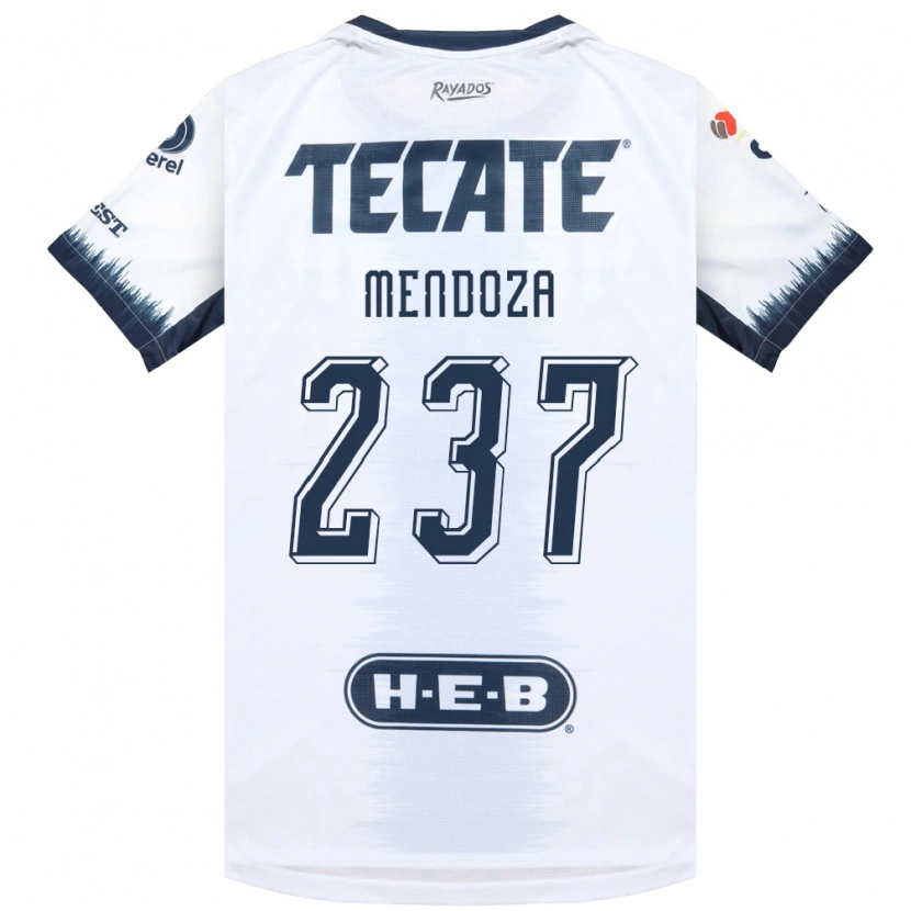 Danxen Enfant Maillot José Mendoza #237 Blanc Bleu Encre Rouge Tenues Extérieur 2026/27 T-Shirt