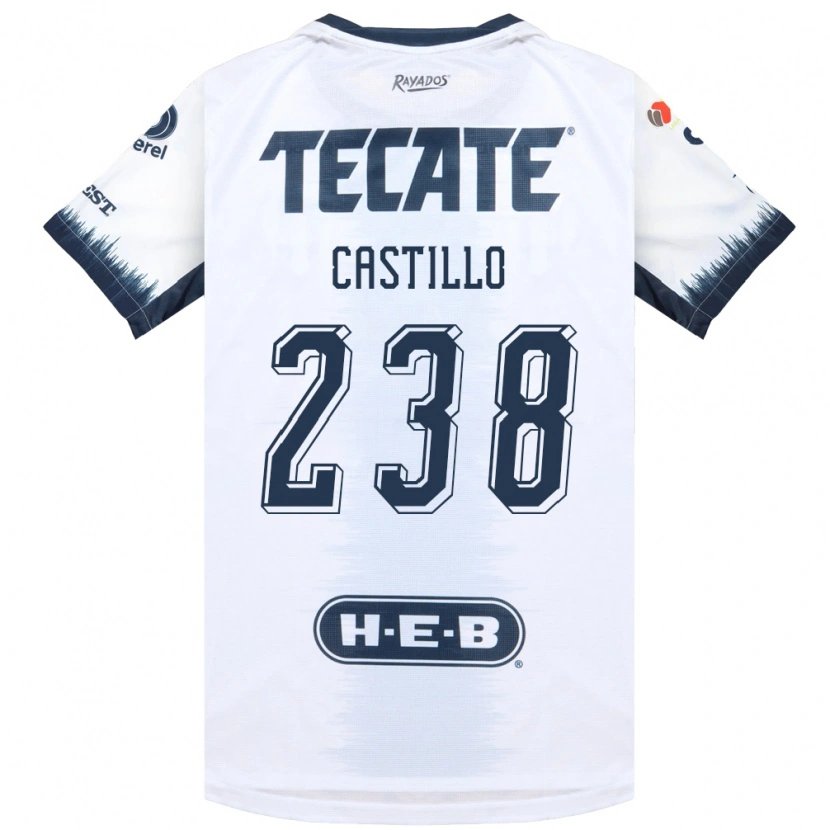Danxen Enfant Maillot Juan Castillo #238 Blanc Bleu Encre Rouge Tenues Extérieur 2026/27 T-Shirt