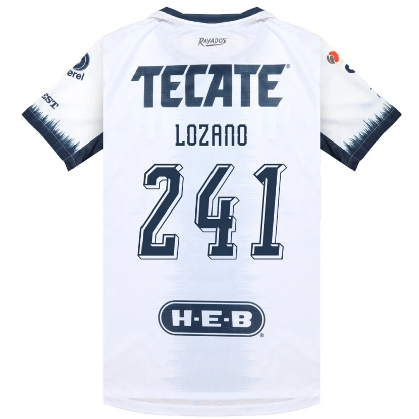 Danxen Enfant Maillot Ronald Lozano #241 Blanc Bleu Encre Rouge Tenues Extérieur 2026/27 T-Shirt