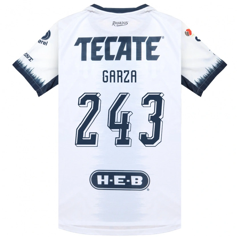 Danxen Enfant Maillot Juan Garza #243 Blanc Bleu Encre Rouge Tenues Extérieur 2026/27 T-Shirt