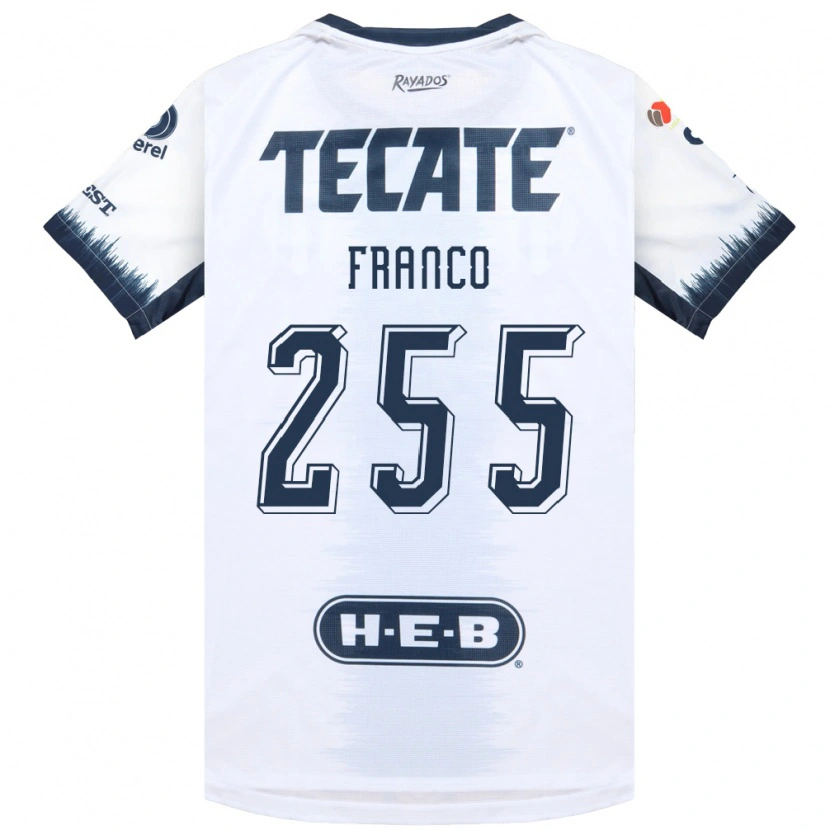 Danxen Enfant Maillot Enrique Franco #255 Blanc Bleu Encre Rouge Tenues Extérieur 2026/27 T-Shirt