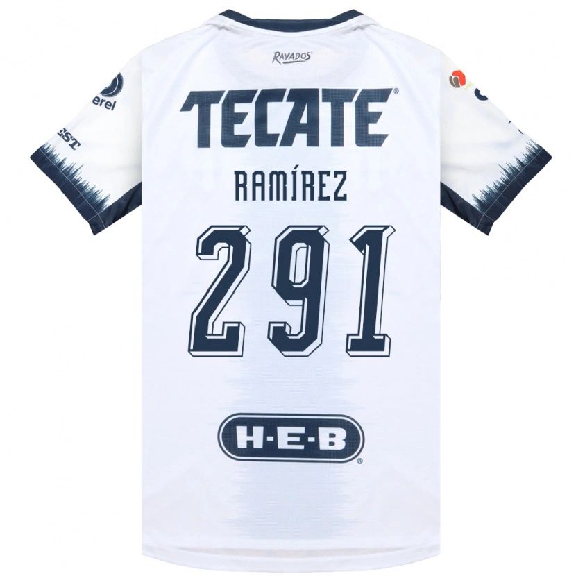 Danxen Enfant Maillot Fabián Ramírez #291 Blanc Bleu Encre Rouge Tenues Extérieur 2026/27 T-Shirt