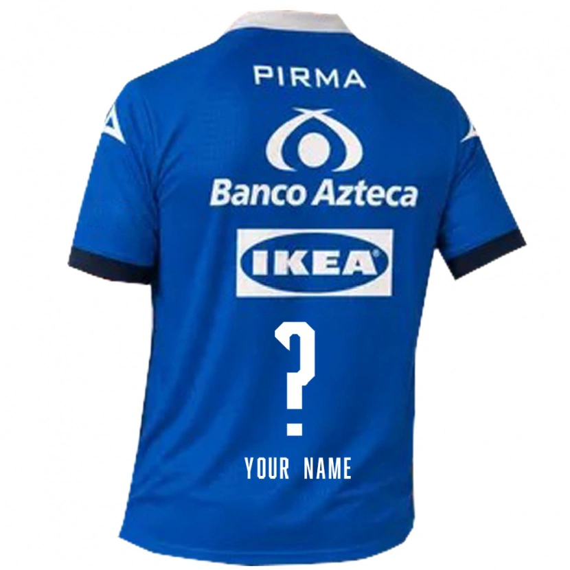 Danxen Enfant Maillot Votre Nom #0 Bleu Blanc Tenues Extérieur 2026/27 T-Shirt