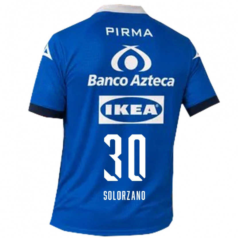 Danxen Enfant Maillot Aisha Solórzano #30 Bleu Blanc Tenues Extérieur 2026/27 T-Shirt