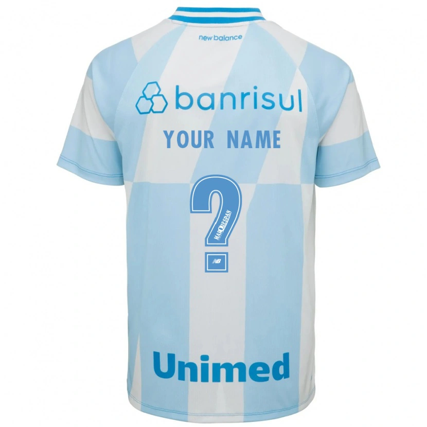 Danxen Enfant Maillot Votre Nom #0 Bleu Clair Blanc Tenues Extérieur 2026/27 T-Shirt