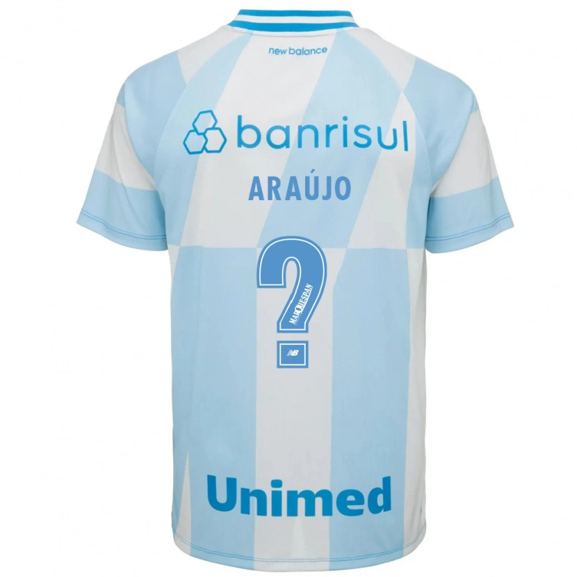Danxen Enfant Maillot João Vitor #0 Bleu Clair Blanc Tenues Extérieur 2026/27 T-Shirt