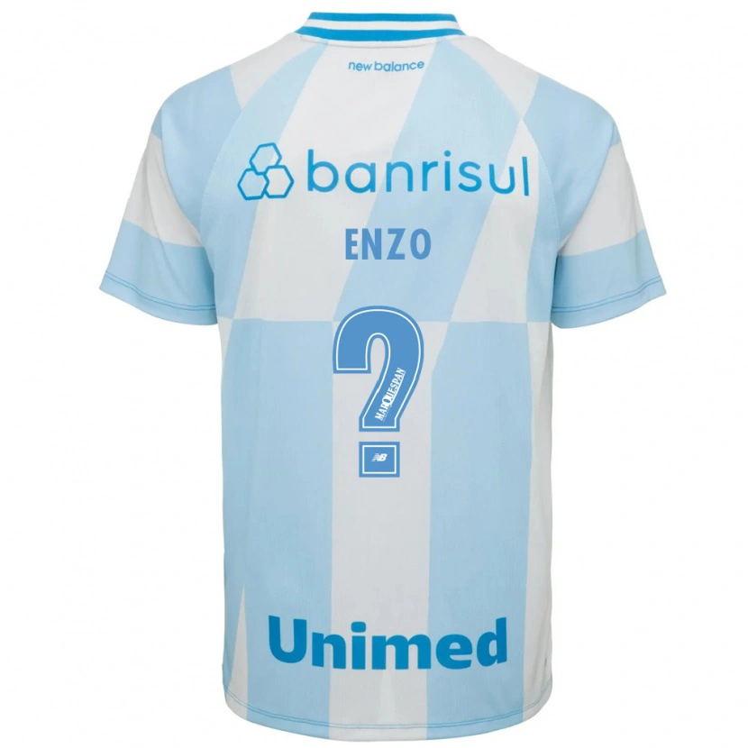 Danxen Enfant Maillot Enzo #0 Bleu Clair Blanc Tenues Extérieur 2026/27 T-Shirt