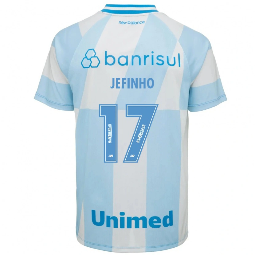 Danxen Enfant Maillot Jefinho #17 Bleu Clair Blanc Tenues Extérieur 2026/27 T-Shirt