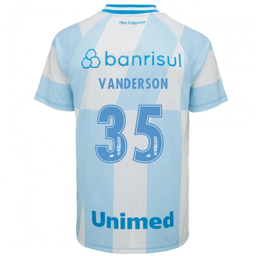Danxen Enfant Maillot Vanderson #35 Bleu Clair Blanc Tenues Extérieur 2026/27 T-Shirt