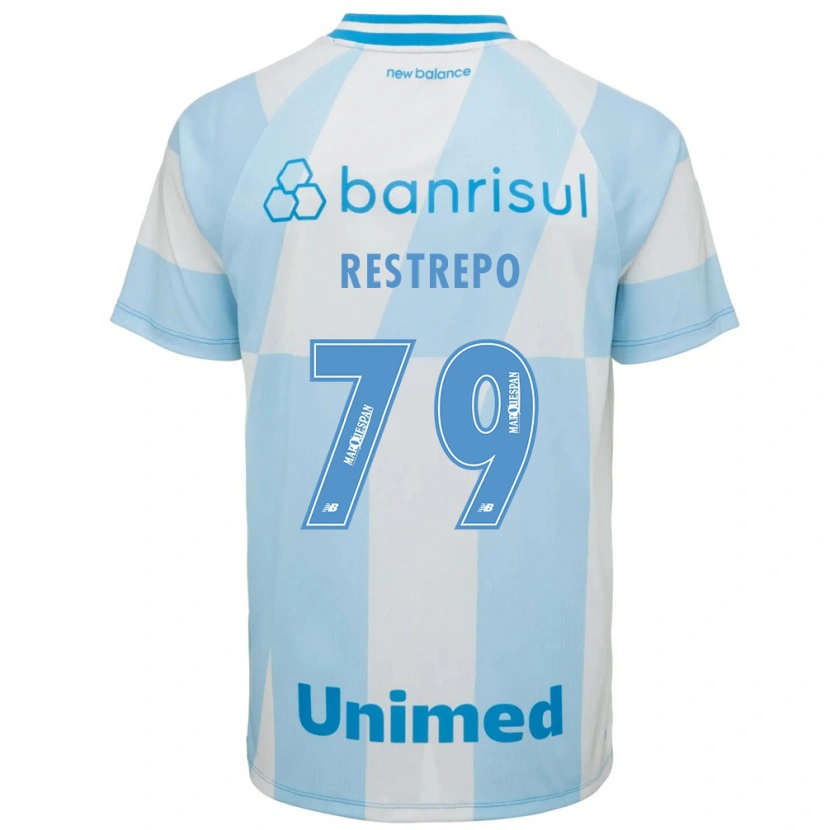 Danxen Enfant Maillot Kelly Restrepo #79 Bleu Clair Blanc Tenues Extérieur 2026/27 T-Shirt