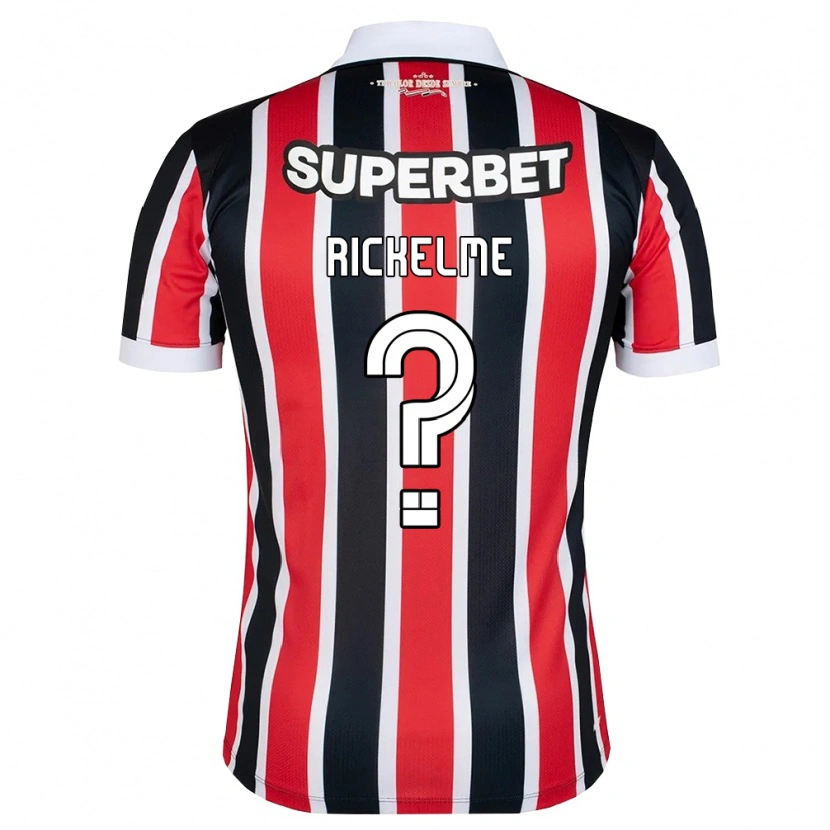 Danxen Enfant Maillot Marques Rickelme #0 Rouge Blanc Noir Tenues Extérieur 2026/27 T-Shirt