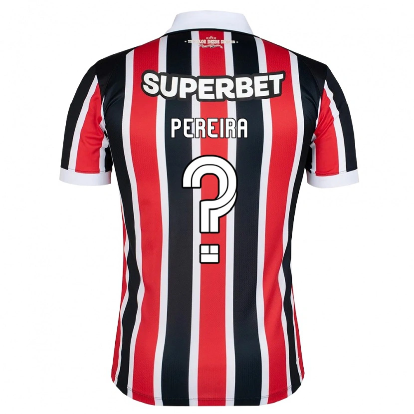 Danxen Enfant Maillot Nicolas Pereira #0 Rouge Blanc Noir Tenues Extérieur 2026/27 T-Shirt