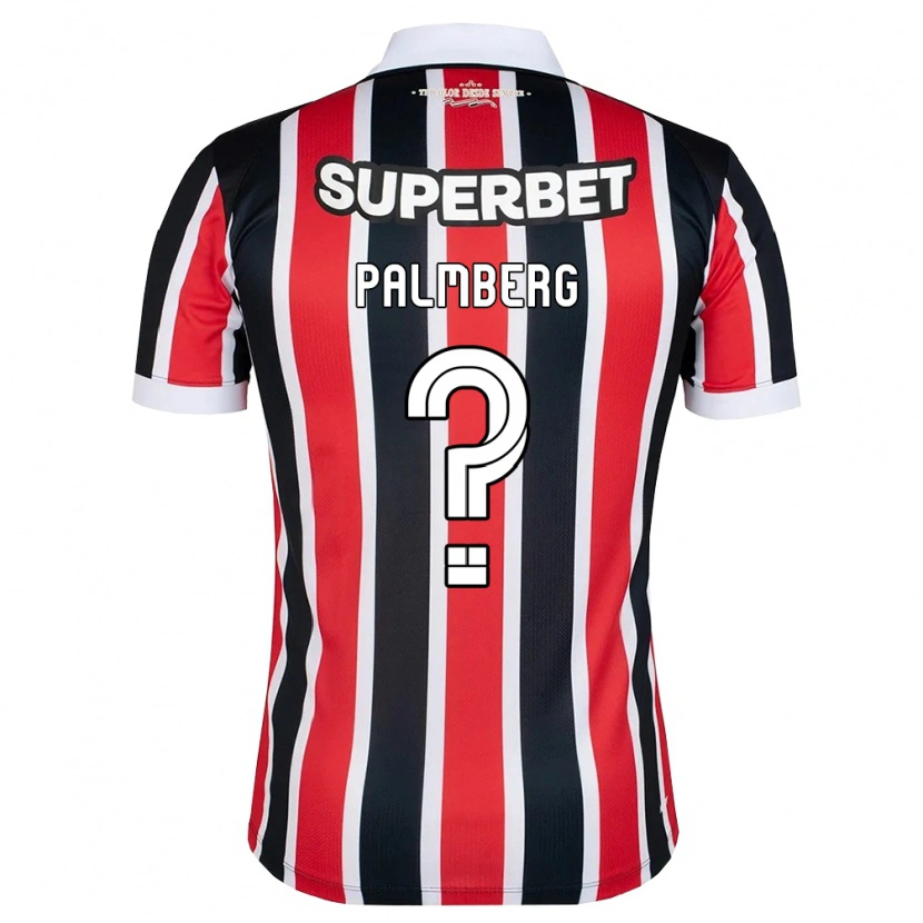 Danxen Enfant Maillot Palmberg #0 Rouge Blanc Noir Tenues Extérieur 2026/27 T-Shirt