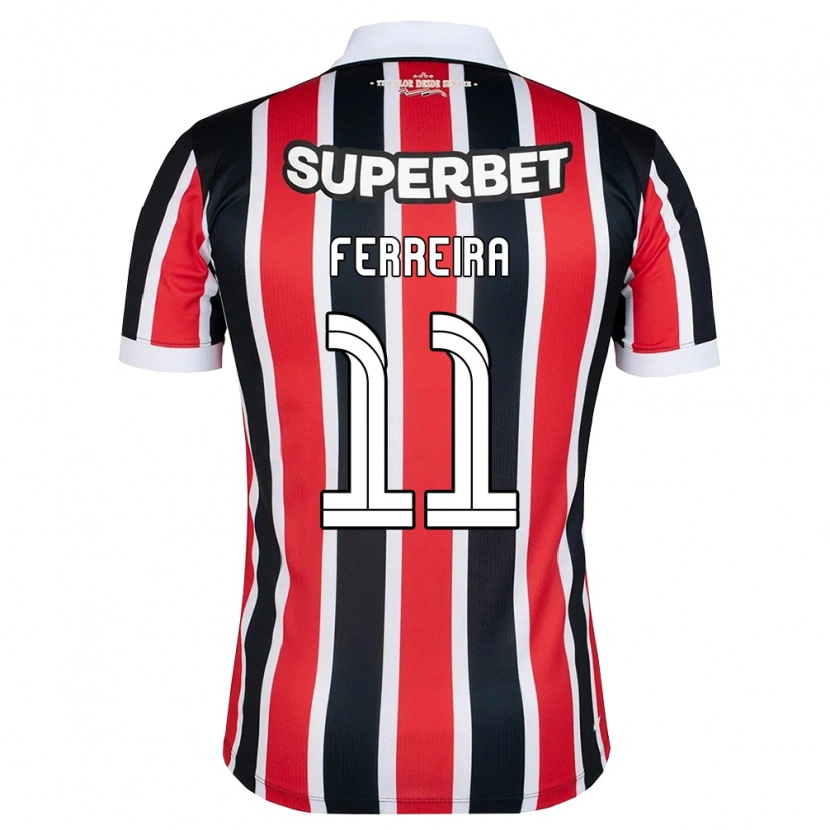 Danxen Enfant Maillot Aldemir Dos Santos Ferreira #11 Rouge Blanc Noir Tenues Extérieur 2026/27 T-Shirt