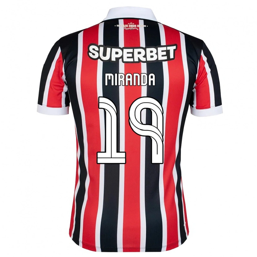 Danxen Enfant Maillot Gustavo Miranda #19 Rouge Blanc Noir Tenues Extérieur 2026/27 T-Shirt