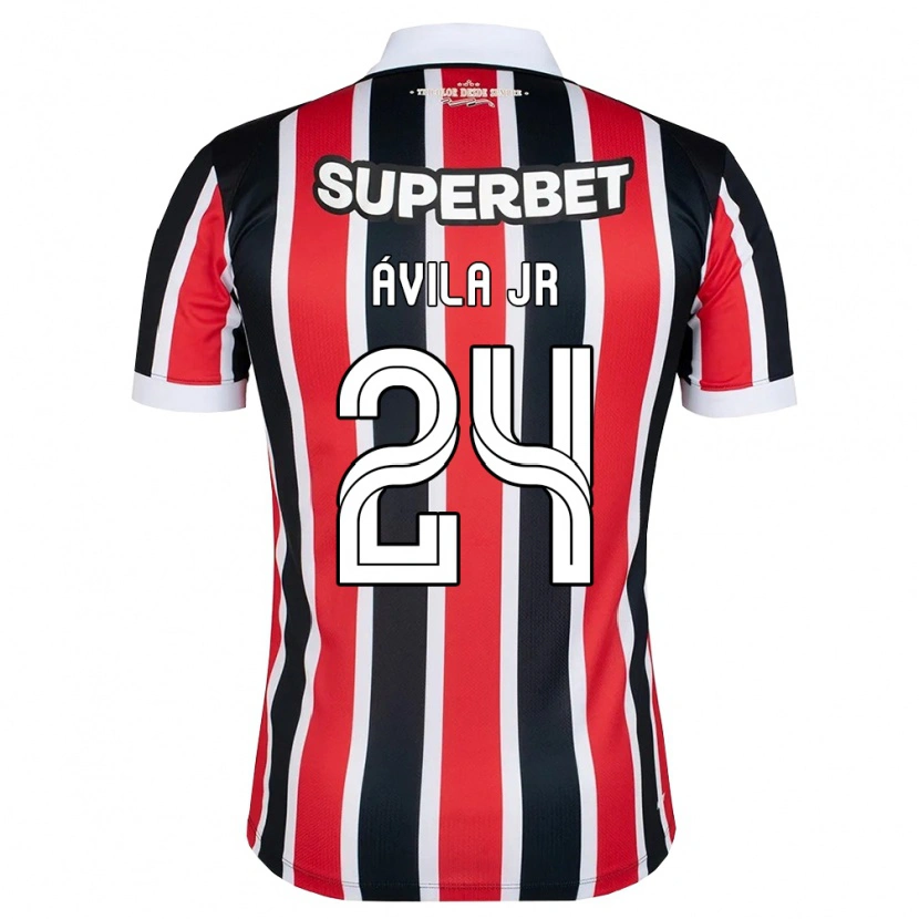 Danxen Enfant Maillot Marvin Ávila Jr #24 Rouge Blanc Noir Tenues Extérieur 2026/27 T-Shirt
