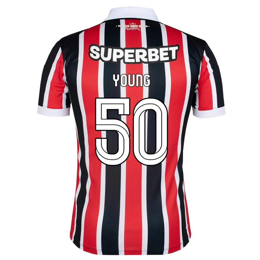 Danxen Enfant Maillot Young Navarro Moraes #50 Rouge Blanc Noir Tenues Extérieur 2026/27 T-Shirt
