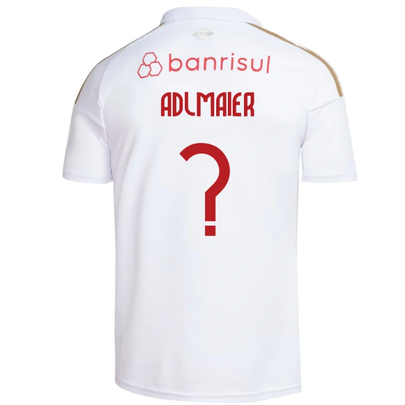 Danxen Enfant Maillot Antony Adlmaier #0 Blanc Rouge Tenues Extérieur 2026/27 T-Shirt