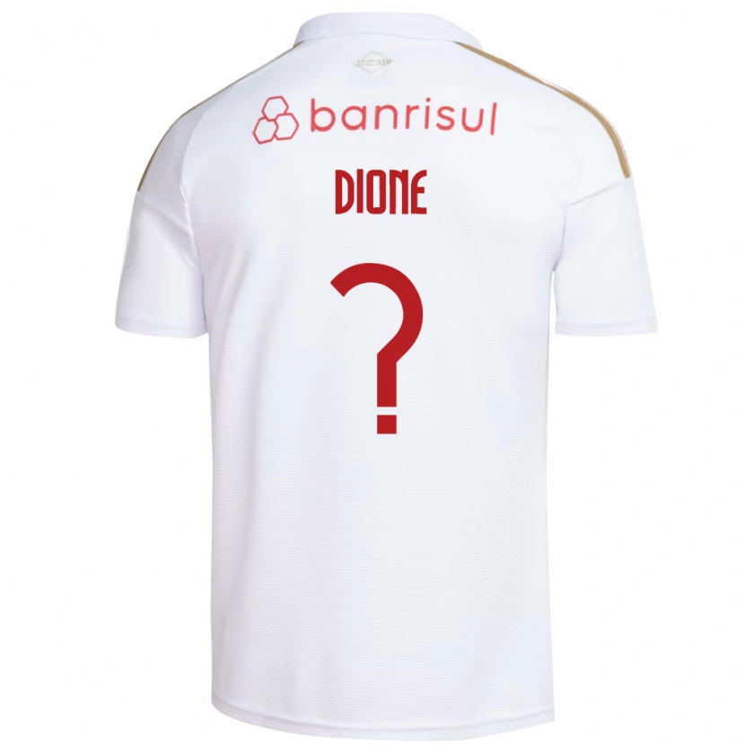 Danxen Enfant Maillot Dione #0 Blanc Rouge Tenues Extérieur 2026/27 T-Shirt