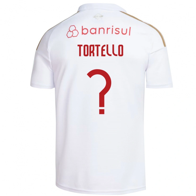 Danxen Enfant Maillot Tortello #0 Blanc Rouge Tenues Extérieur 2026/27 T-Shirt