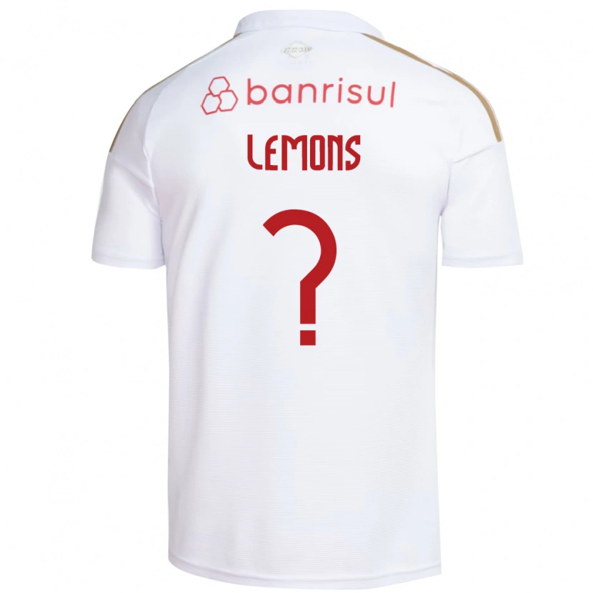 Danxen Enfant Maillot Matheus Lemons #0 Blanc Rouge Tenues Extérieur 2026/27 T-Shirt