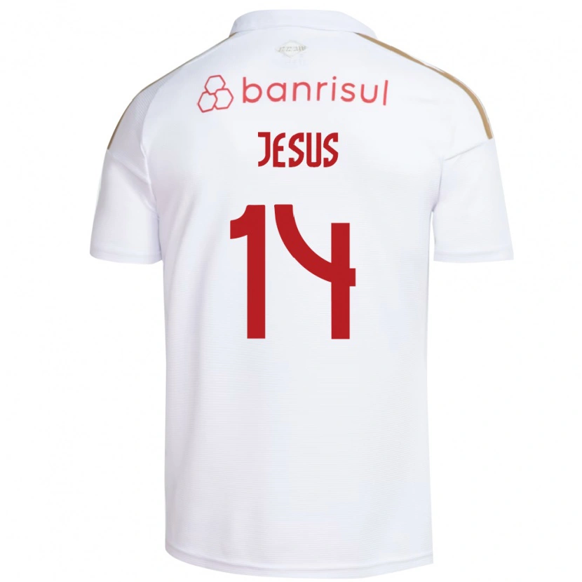 Danxen Enfant Maillot Victor Jesus #14 Blanc Rouge Tenues Extérieur 2026/27 T-Shirt
