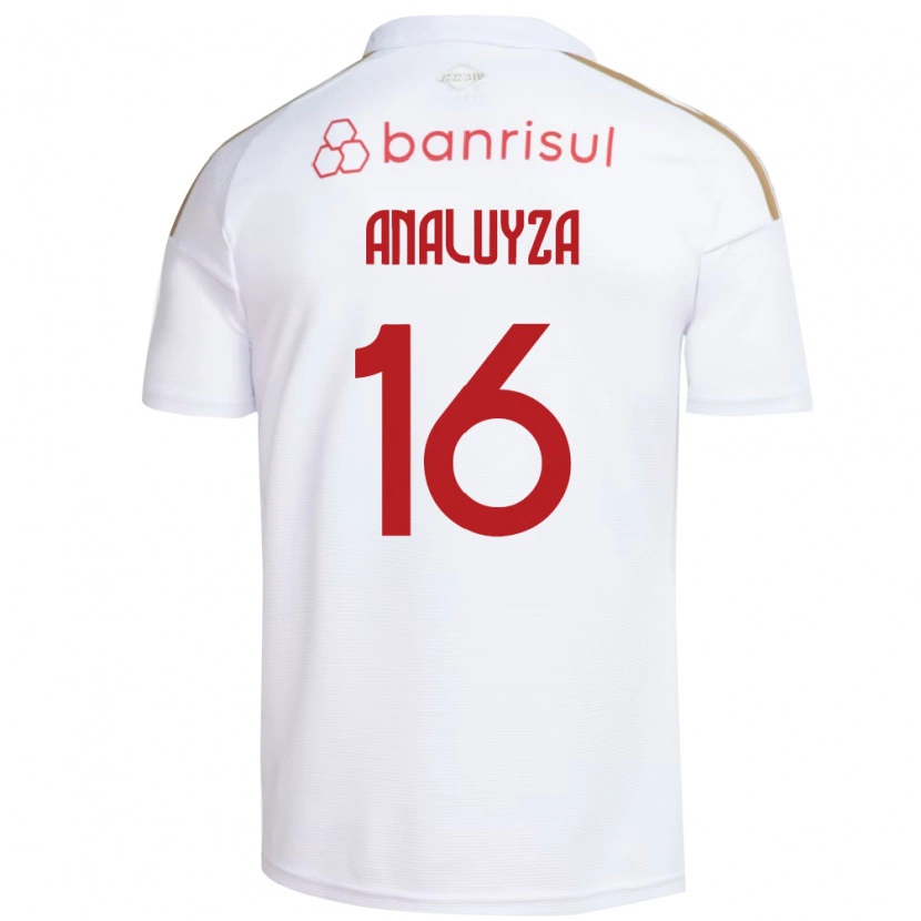 Danxen Enfant Maillot Analuyza #16 Blanc Rouge Tenues Extérieur 2026/27 T-Shirt
