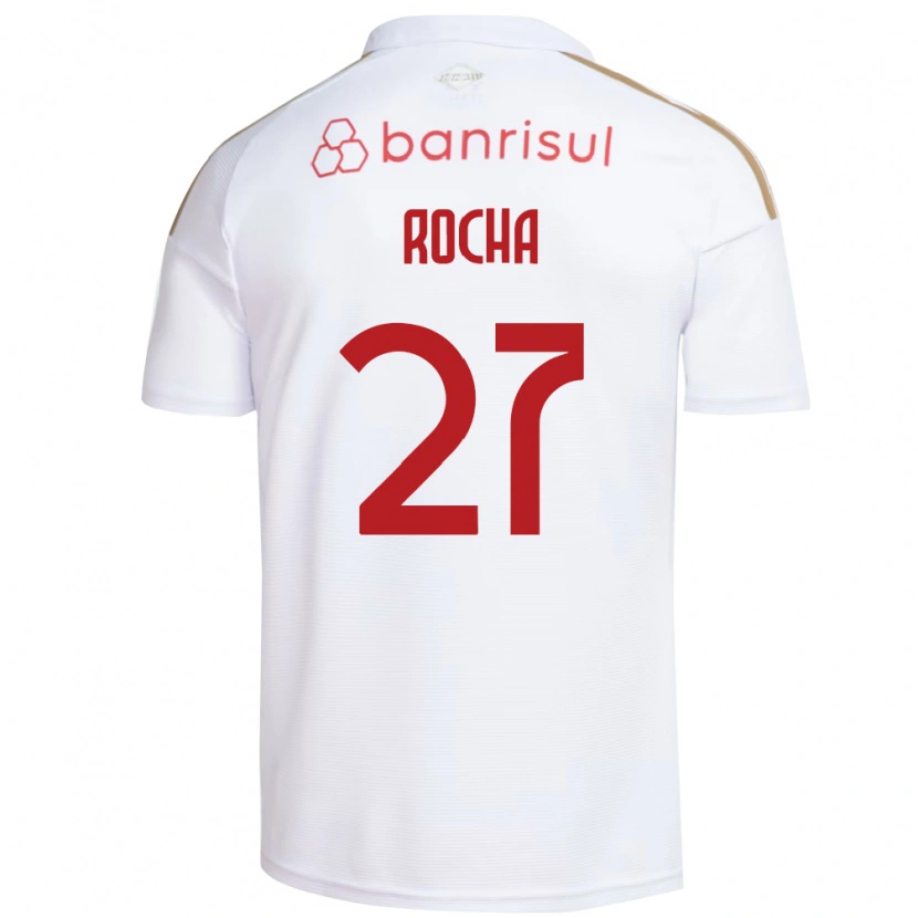 Danxen Enfant Maillot Kaique Rocha #27 Blanc Rouge Tenues Extérieur 2026/27 T-Shirt