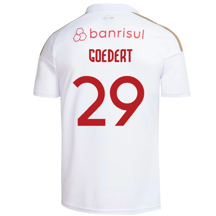 Danxen Enfant Maillot Alice Goedert #29 Blanc Rouge Tenues Extérieur 2026/27 T-Shirt