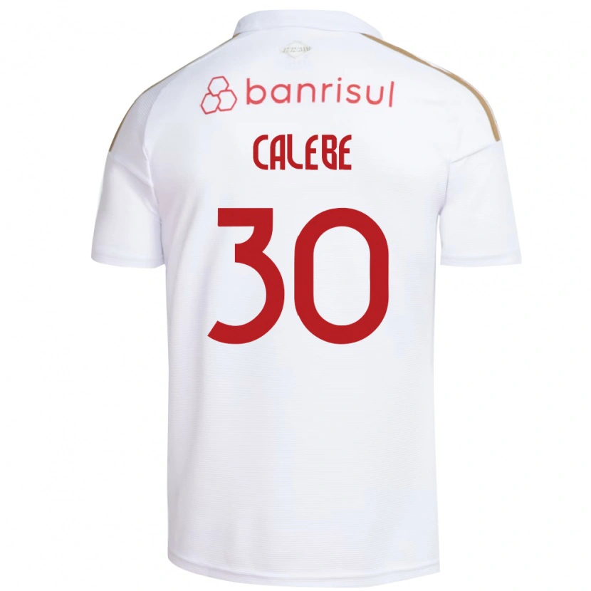 Danxen Enfant Maillot Calebe Goncalves Ferreira Da Silva #30 Blanc Rouge Tenues Extérieur 2026/27 T-Shirt