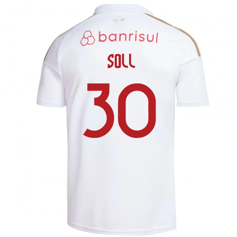 Danxen Enfant Maillot Soll #30 Blanc Rouge Tenues Extérieur 2026/27 T-Shirt