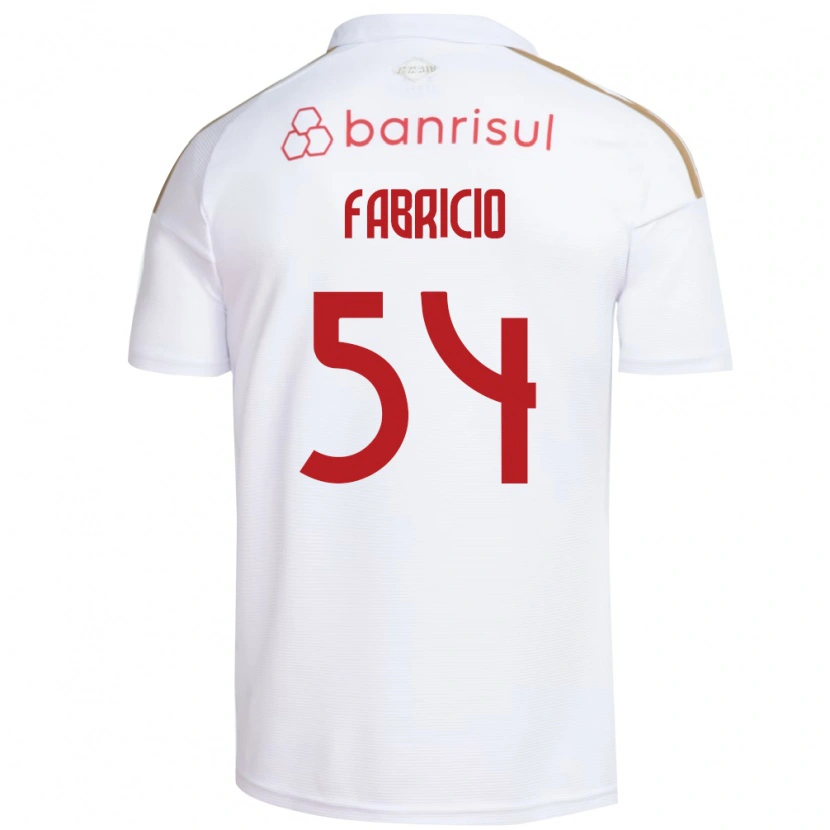 Danxen Enfant Maillot Fabricio Zechmeister Do Prado #54 Blanc Rouge Tenues Extérieur 2026/27 T-Shirt