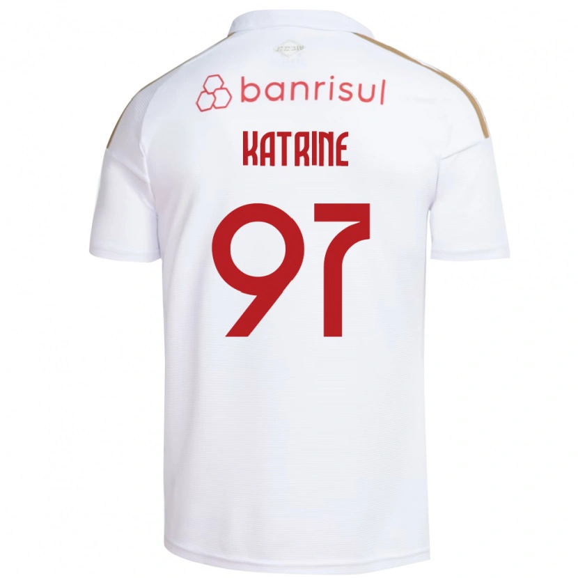 Danxen Enfant Maillot Katrine #97 Blanc Rouge Tenues Extérieur 2026/27 T-Shirt