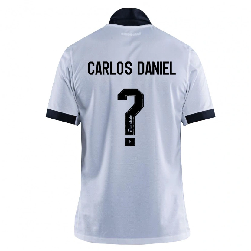 Danxen Enfant Maillot Carlos Daniel #0 Noir Blanc Tenues Extérieur 2026/27 T-Shirt