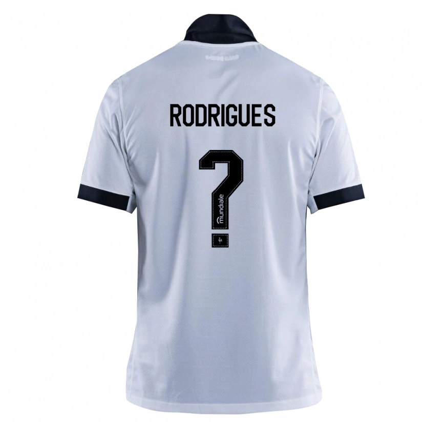 Danxen Enfant Maillot Vinicius Rodrigues #0 Noir Blanc Tenues Extérieur 2026/27 T-Shirt