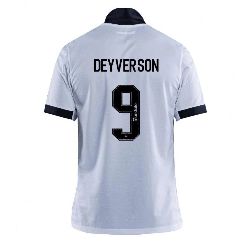 Danxen Enfant Maillot Deyverson #9 Noir Blanc Tenues Extérieur 2026/27 T-Shirt
