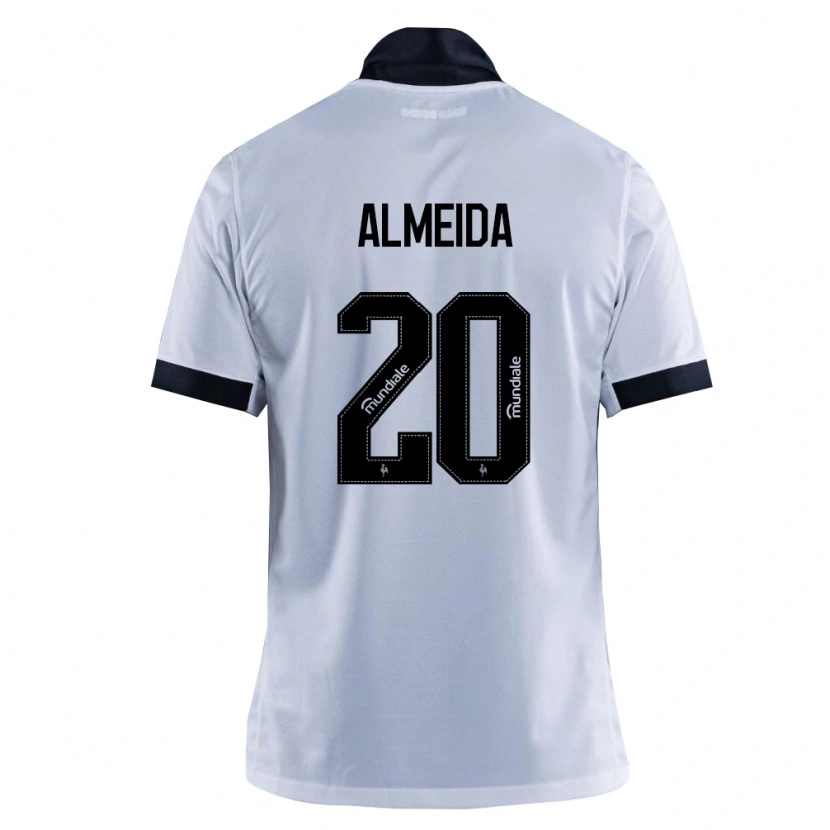 Danxen Enfant Maillot Vinicius Almeida #20 Noir Blanc Tenues Extérieur 2026/27 T-Shirt