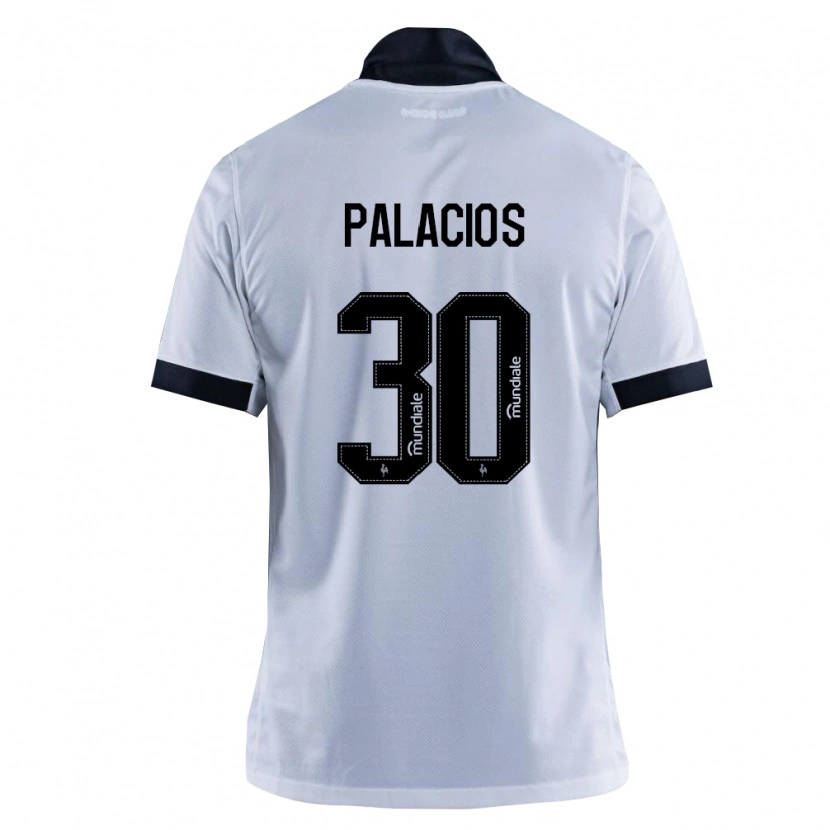 Danxen Enfant Maillot Brahian Palacios #30 Noir Blanc Tenues Extérieur 2026/27 T-Shirt