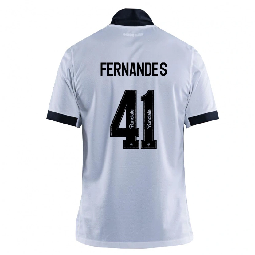 Danxen Enfant Maillot Murillo Fernandes #41 Noir Blanc Tenues Extérieur 2026/27 T-Shirt
