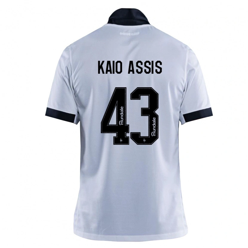 Danxen Enfant Maillot Kaio Assis #43 Noir Blanc Tenues Extérieur 2026/27 T-Shirt