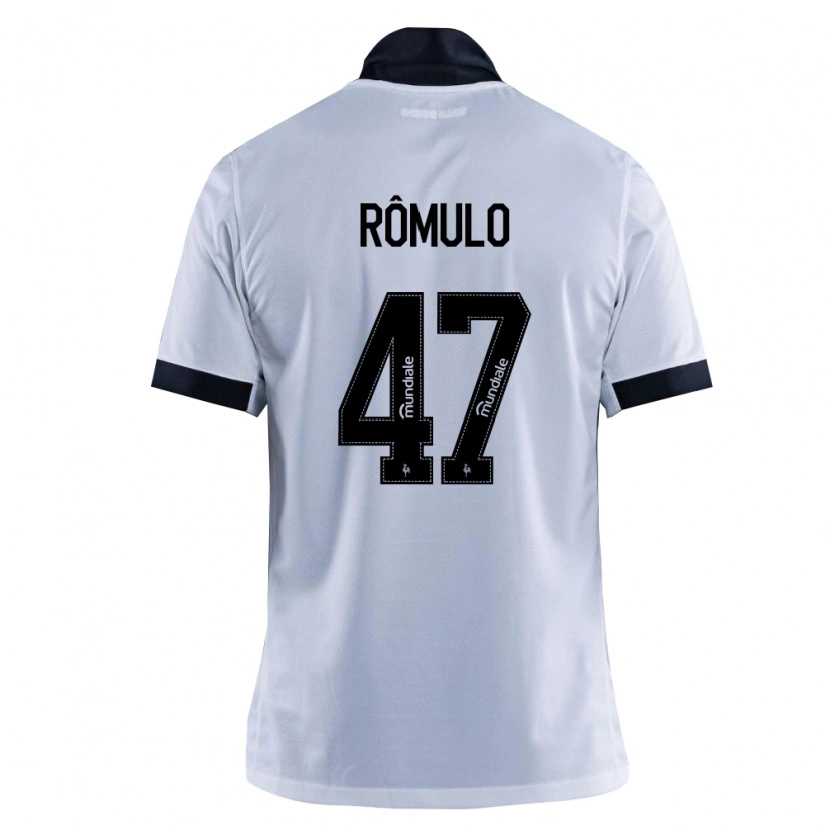 Danxen Enfant Maillot Rômulo Helberte Pereira Júnior #47 Noir Blanc Tenues Extérieur 2026/27 T-Shirt