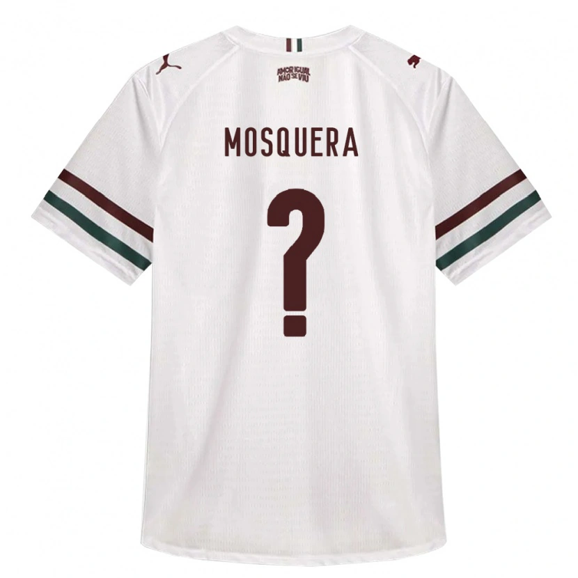Danxen Enfant Maillot Yuleiver Mosquera #0 Blanc Vert Bourgogne Tenues Extérieur 2026/27 T-Shirt