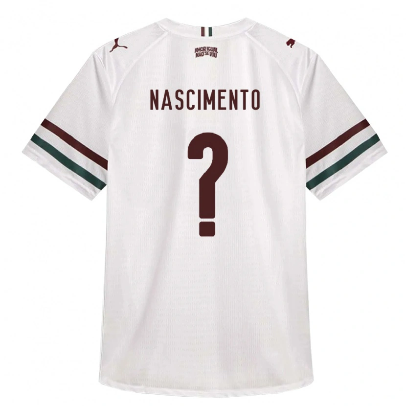 Danxen Enfant Maillot Hiago Nascimento #0 Blanc Vert Bourgogne Tenues Extérieur 2026/27 T-Shirt