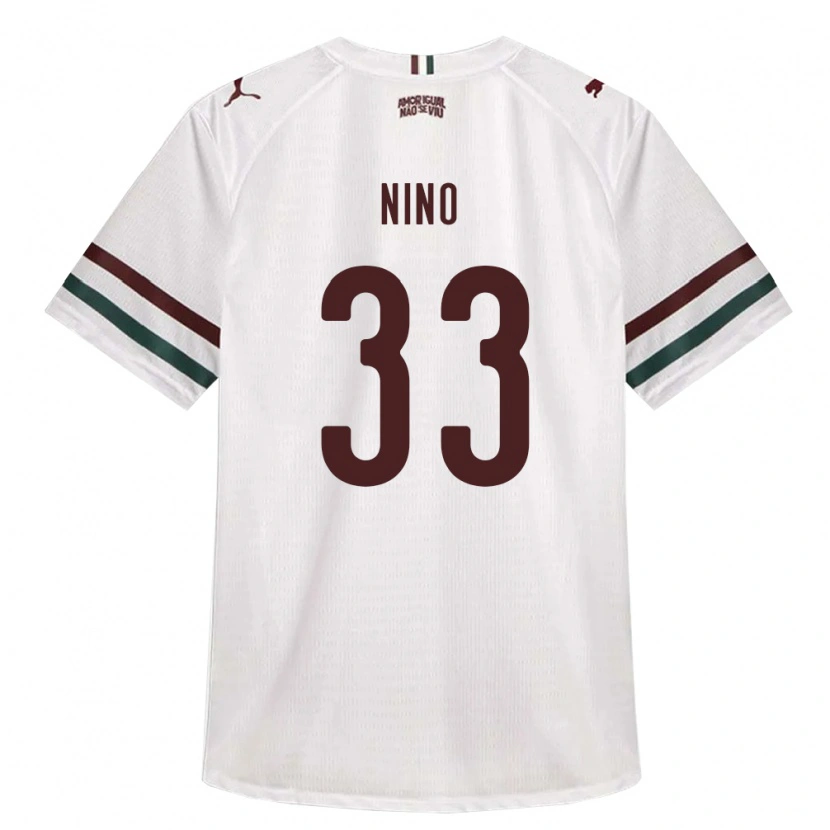Danxen Enfant Maillot Nino #33 Blanc Vert Bourgogne Tenues Extérieur 2026/27 T-Shirt