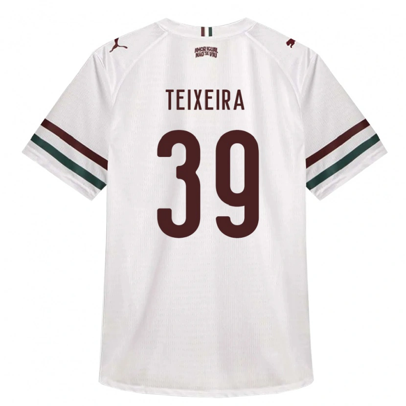 Danxen Enfant Maillot Gabriel Teixeira #39 Blanc Vert Bourgogne Tenues Extérieur 2026/27 T-Shirt