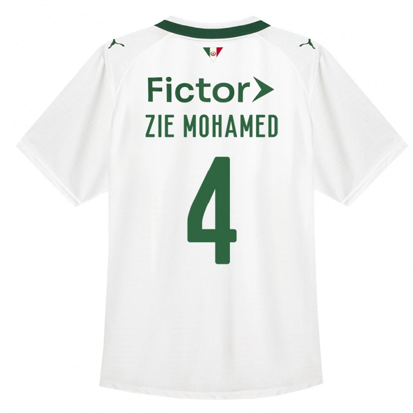 Danxen Enfant Maillot Kone Zie Mohamed #4 Vert Blanc Tenues Extérieur 2026/27 T-Shirt